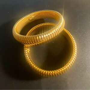 Joan Rivers Gold-Tone Stretch Bracelets - Set of 2